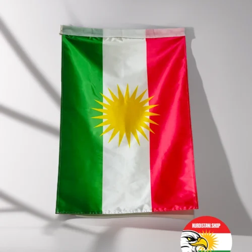 Kürdistan Bayrağı 70*105 cm Raşel Kumaş Ala Rengin ( Püsküllü )
