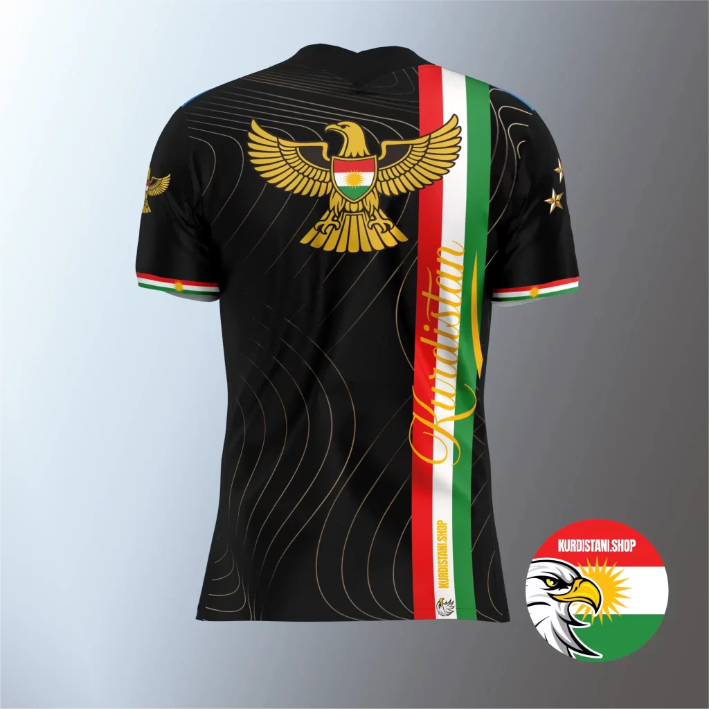 Efsanevi Dizayn Siyah Kurdistani Shop Forması | 2025 - 2026 Sezonu