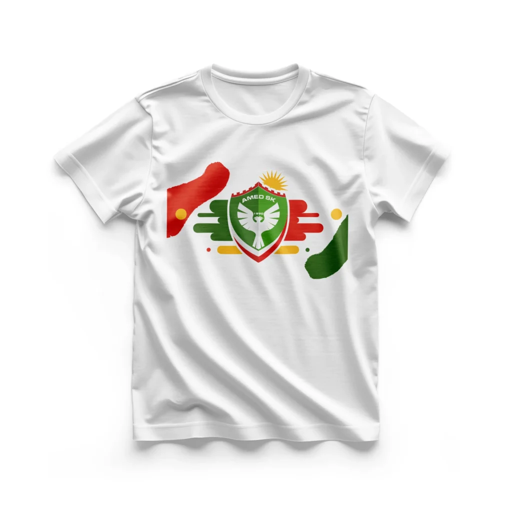 Kişiye Özel Baskılı Kurdistani Tişört Beyaz