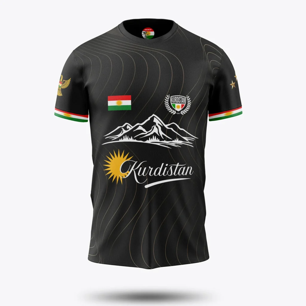 Efsanevi Dizayn Siyah Kurdistani Shop Forması | 2025 - 2026 Sezonu