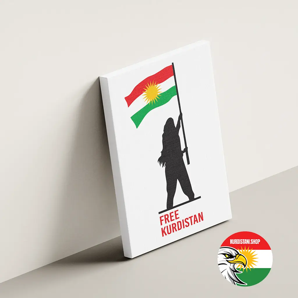 Kurdistan Tablo Kaliteli Kumaş Kanvas Tablo 50*75 cm