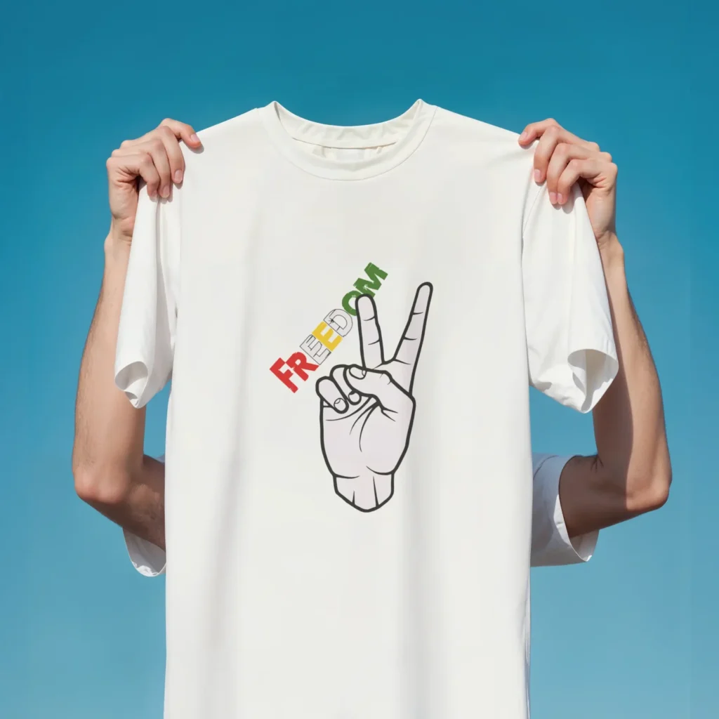 Kişiye Özel Baskılı Kurdistani Tişört Beyaz