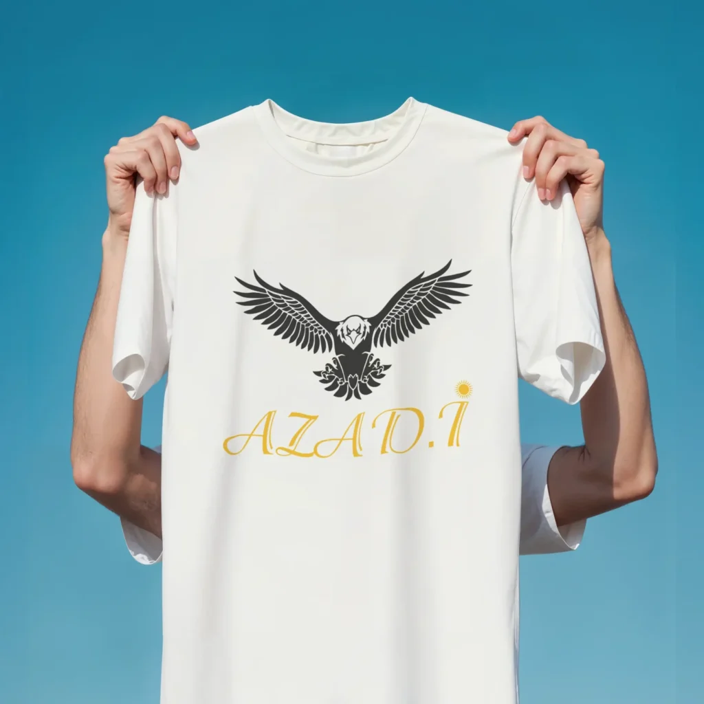 Kişiye Özel Baskılı Kurdistani Tişört Beyaz