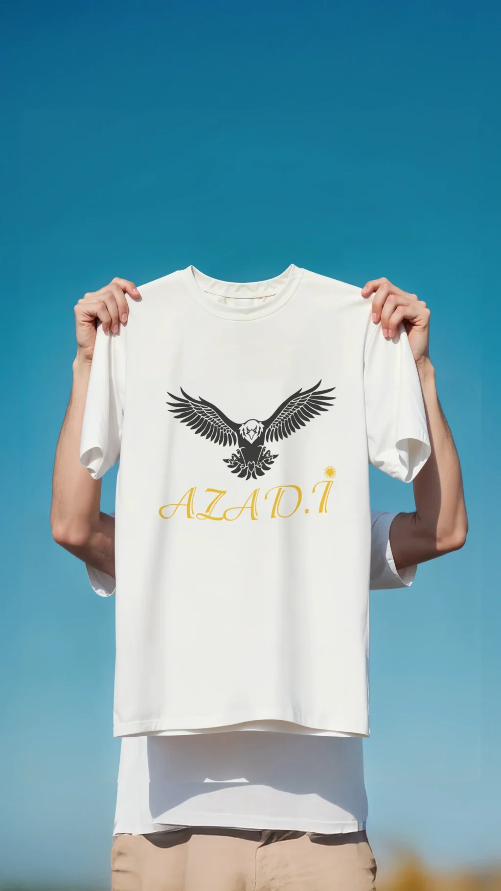 Kişiye Özel Baskılı Kurdistani Tişört Beyaz