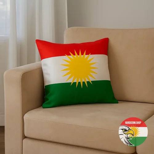 Kurdistan Bayraklı Yastık Kılıfı