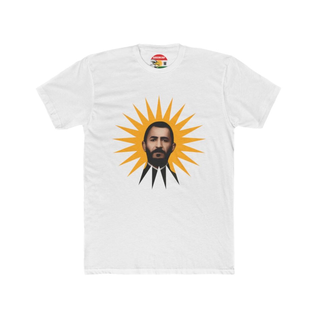 Kişiye Özel Baskılı Kurdistani Tişört Beyaz