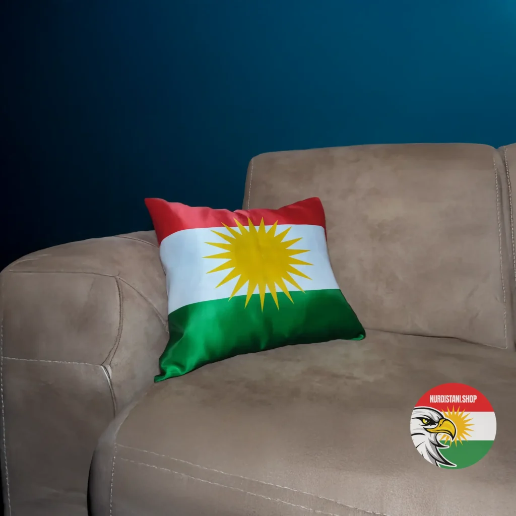 yastik Kurdistan Bayraklı Yastık Kılıfı