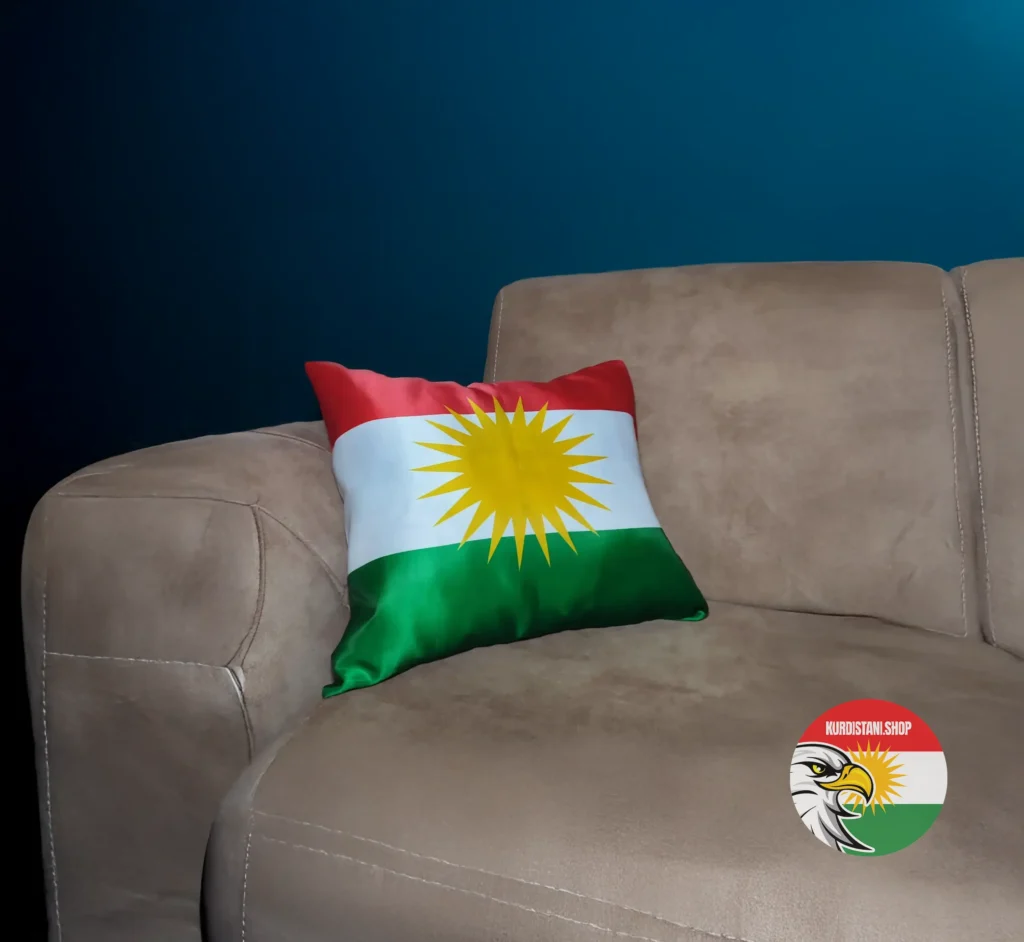 yastik Kurdistan Bayraklı Yastık Kılıfı