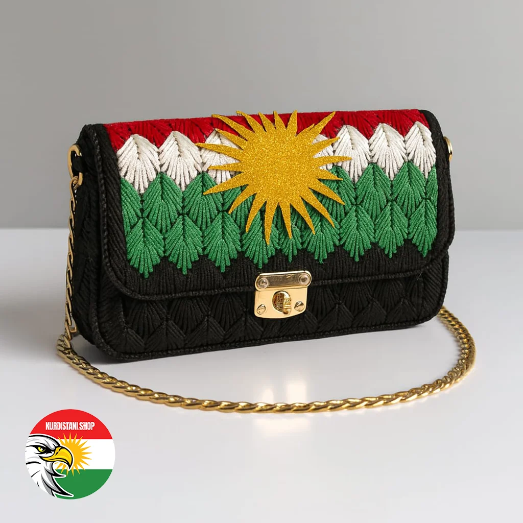 Kurdistan Bayraklı El Yapımı Çanta | Handmade Women Bag