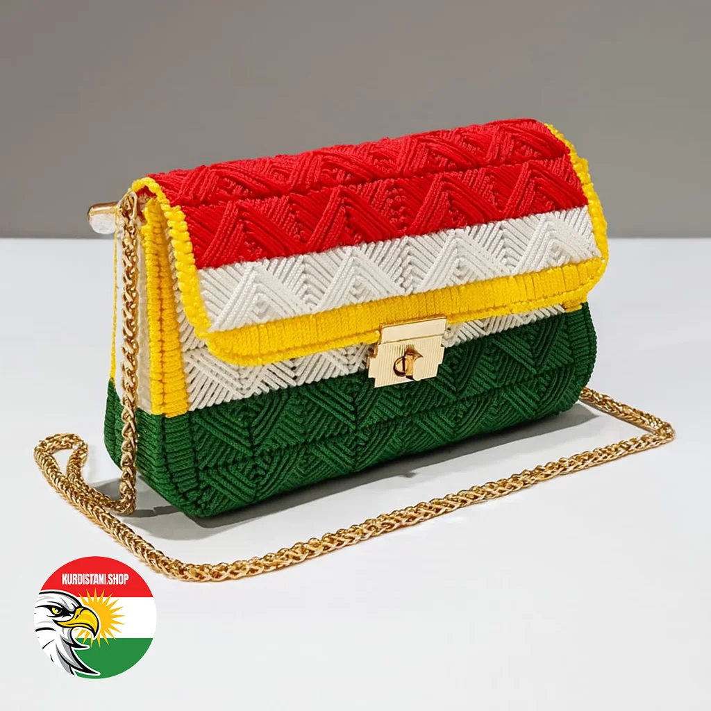 Kurdistan Bayraklı El Yapımı Çanta | Handmade Women Bag