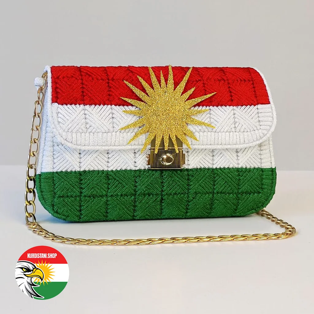 Kurdistan Bayraklı El Yapımı Çanta | Handmade Women Bag