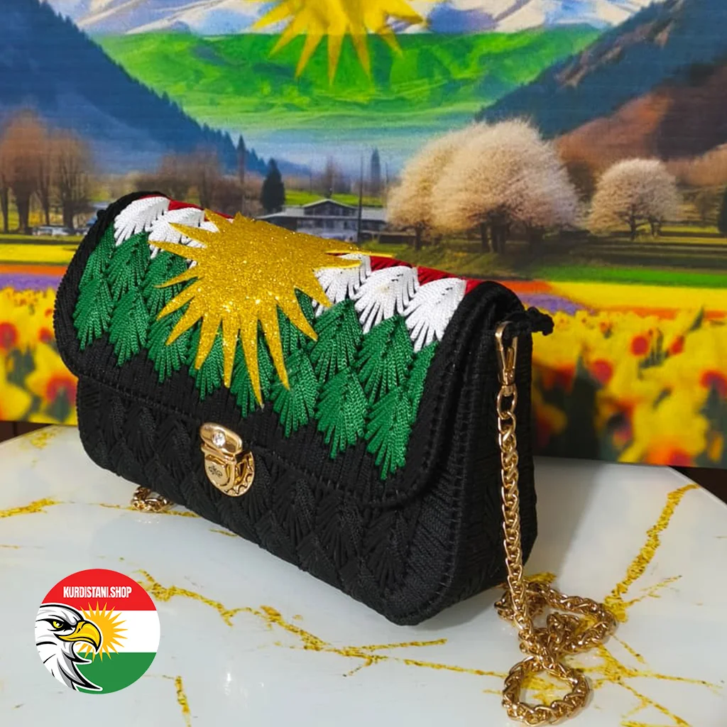 Kurdistan Bayraklı El Yapımı Çanta | Handmade Women Bag