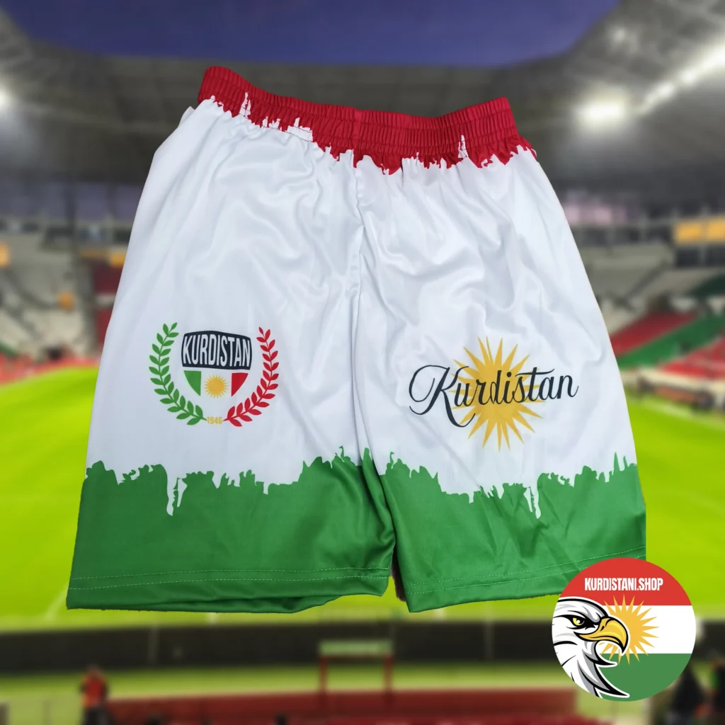 Efsanevi Tasarım Beyaz Kurdistani Çocuk Forma & Short | Alt Üst