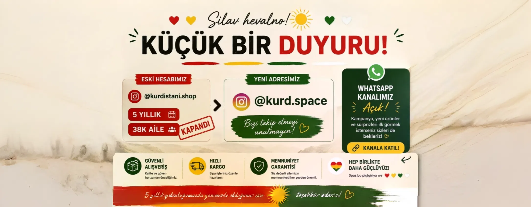 banner-yatay-2 El Örme Kurdistan Bayrağı Kazak | Kurdish Flag Jumper